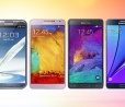 Comparativo em tamanho real: Galaxy Note 7 enfrenta seus antecessores